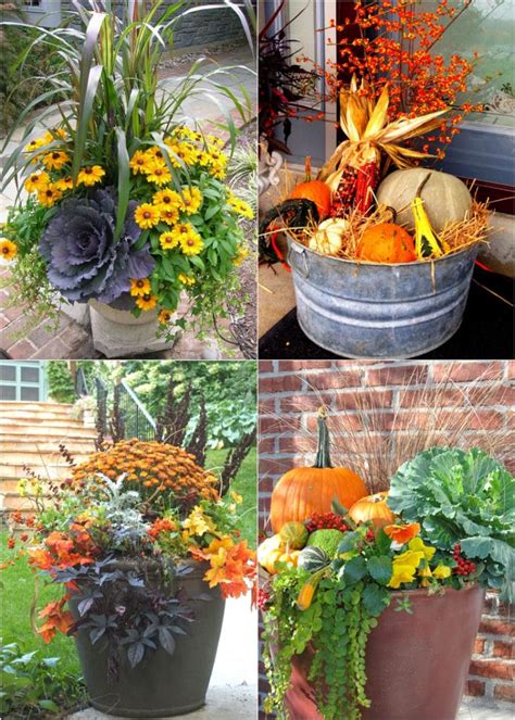 ways to decorate plant metal boxes for fall|32 Beautiful Fall Planters for Easy Outdoor Decorations.